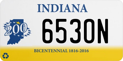 IN license plate 653ON