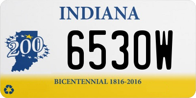 IN license plate 653OW