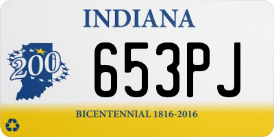 IN license plate 653PJ