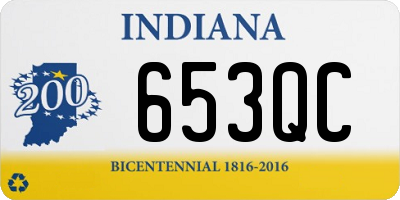 IN license plate 653QC