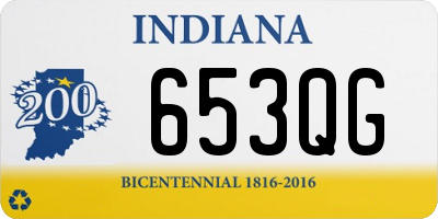 IN license plate 653QG