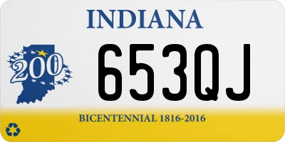 IN license plate 653QJ
