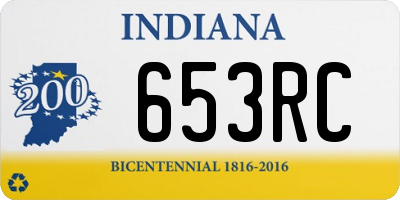 IN license plate 653RC