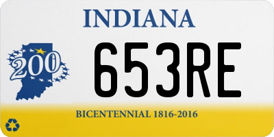 IN license plate 653RE