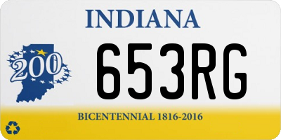 IN license plate 653RG