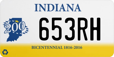 IN license plate 653RH