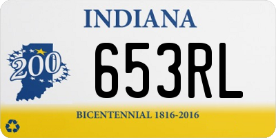 IN license plate 653RL