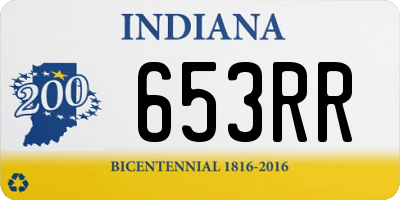 IN license plate 653RR