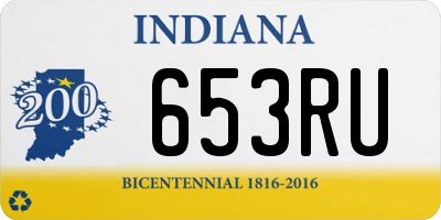 IN license plate 653RU