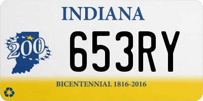 IN license plate 653RY
