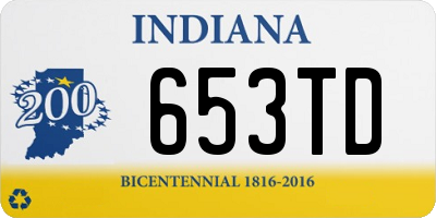 IN license plate 653TD