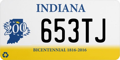 IN license plate 653TJ