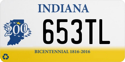 IN license plate 653TL