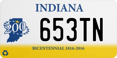 IN license plate 653TN