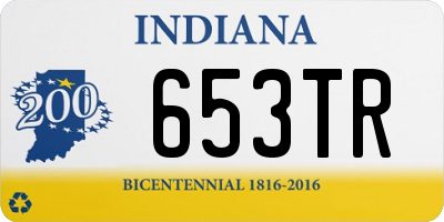 IN license plate 653TR