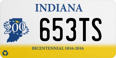 IN license plate 653TS