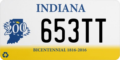 IN license plate 653TT