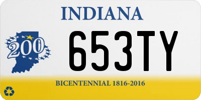 IN license plate 653TY