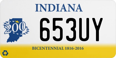 IN license plate 653UY