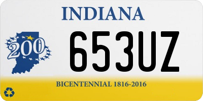 IN license plate 653UZ