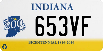 IN license plate 653VF