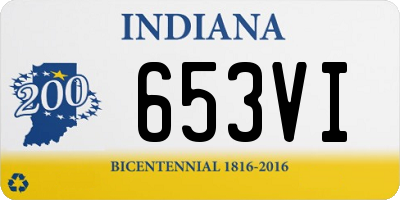 IN license plate 653VI
