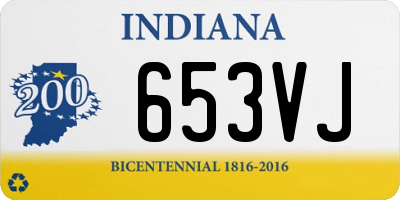 IN license plate 653VJ