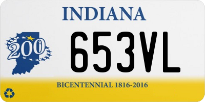 IN license plate 653VL