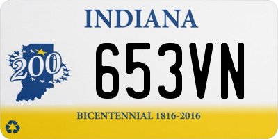 IN license plate 653VN