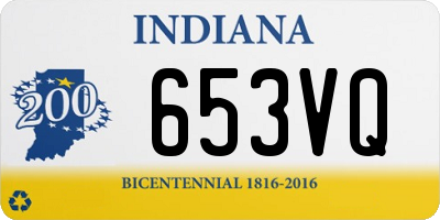IN license plate 653VQ