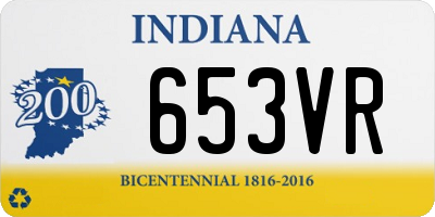 IN license plate 653VR