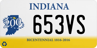 IN license plate 653VS