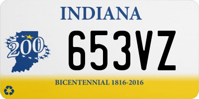 IN license plate 653VZ