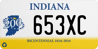 IN license plate 653XC