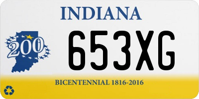 IN license plate 653XG