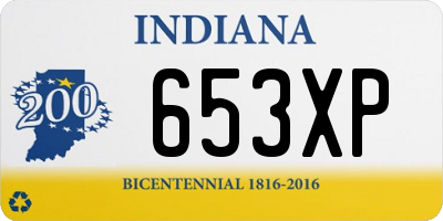 IN license plate 653XP