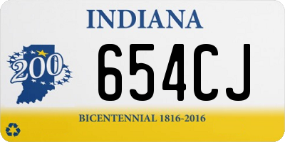 IN license plate 654CJ