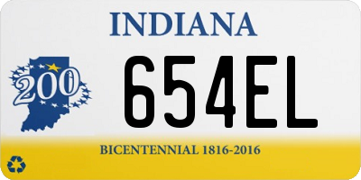 IN license plate 654EL