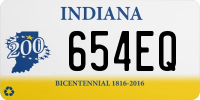 IN license plate 654EQ