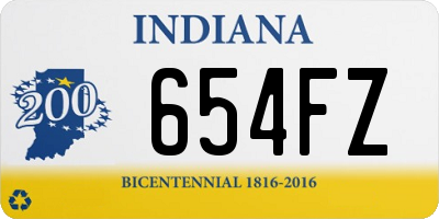 IN license plate 654FZ