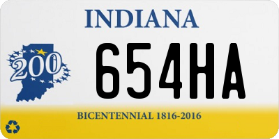IN license plate 654HA