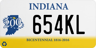 IN license plate 654KL