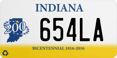 IN license plate 654LA