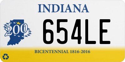 IN license plate 654LE