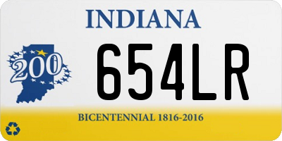 IN license plate 654LR