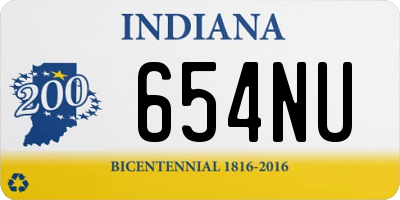 IN license plate 654NU