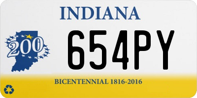 IN license plate 654PY