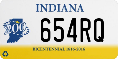 IN license plate 654RQ
