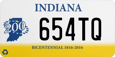 IN license plate 654TQ