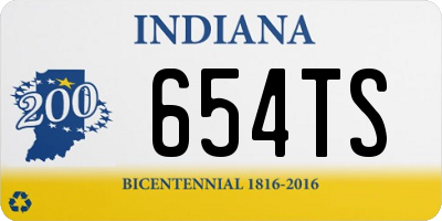 IN license plate 654TS
